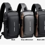 Anti-Theft Sling Bag, USB Shoulder Bag, Men's Travel Crossbody