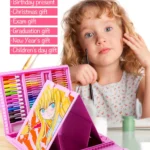 Kids Art Set, 208-Piece Painting Kit, Children’s Drawing Tools