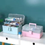 Large 120L Capacity for Organizing Medical Supplies Made from Durable, Eco-Friendly PC Plastic Compact Rectangle Design for Efficient Storage Glossy Finish for a Clean, Modern Look Ideal for Home, Office, or Travel Use