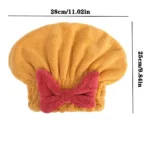 Hair Towel Wrap With Bow