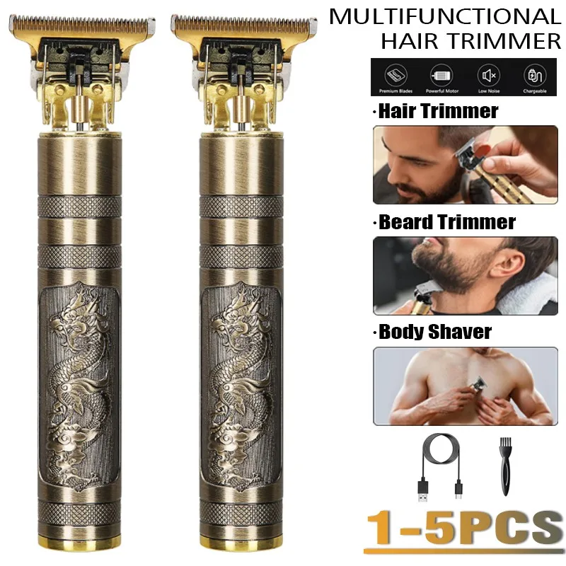 2024 New Vintage T9 Hair Trimmer – Men’s Electric Beard & Hair Clipper, Rechargeable & High-Powered at genuineproduct247.com