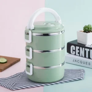 Stainless Steel Triple Lunch Box