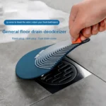 Soft PVC Floor Drain Cover – Anti-Odor Deodorant Pad for Kitchen, Bathroom, and Toilet