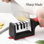 3 Segment Kitchen Knife Sharpener – Multi-Stage Handheld Sharpener for Fast, Efficient Sharpening