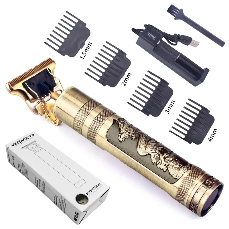 2024 New Vintage T9 Hair Trimmer – Men’s Electric Beard & Hair Clipper, Rechargeable & High-Powered at genuineproduct247.com