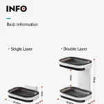 Double Drawer Soap Rack