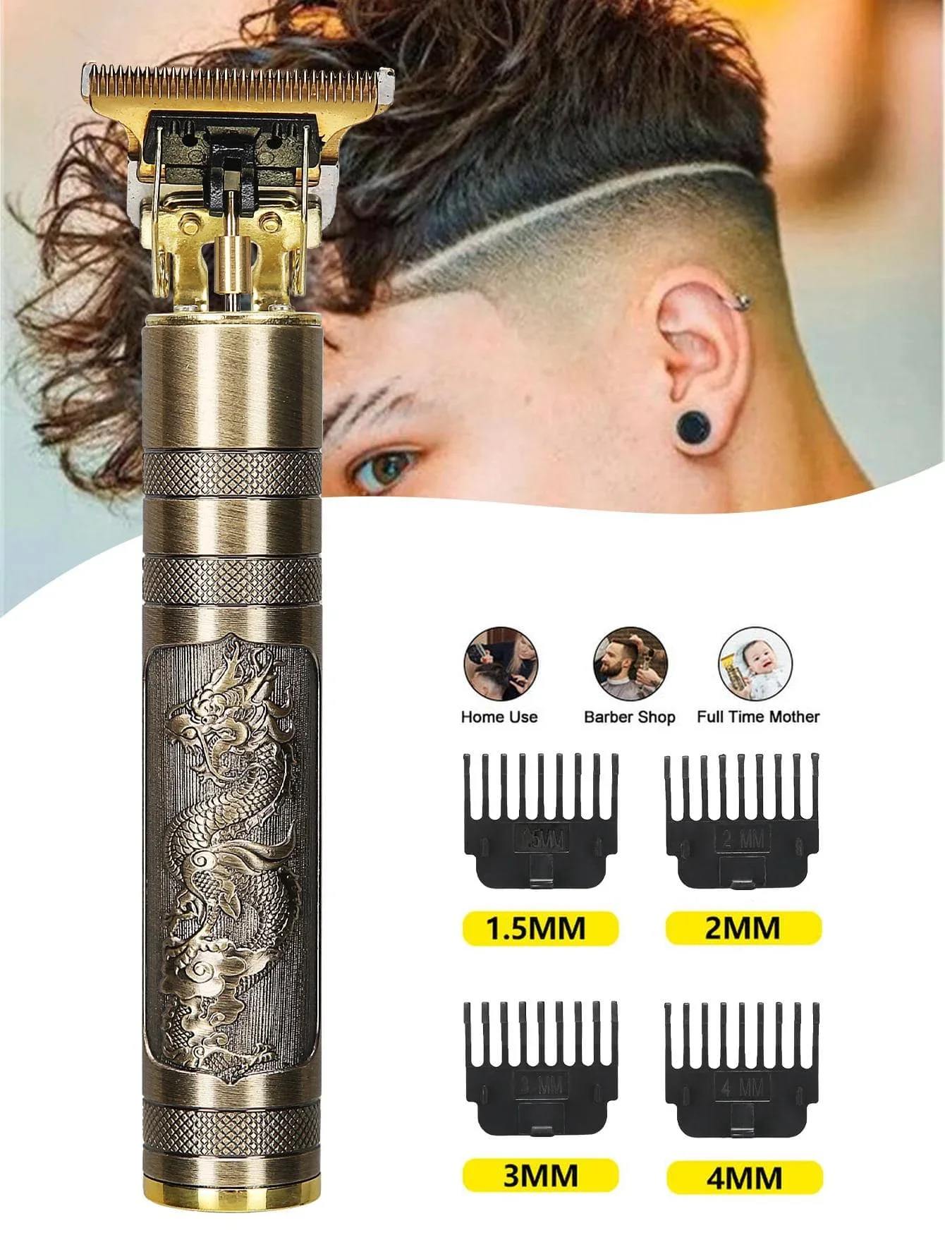 2024 New Vintage T9 Hair Trimmer – Men’s Electric Beard & Hair Clipper, Rechargeable & High-Powered at genuineproduct247.com