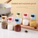 Press-Type Quantitative Salt Shaker – Controlled Salt Seasoning Box for Measured Sprinkling and Easy Portion Control