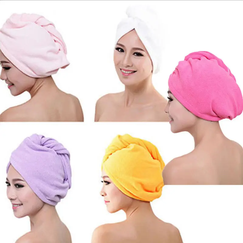 Towel Hair Dry Hat Cap