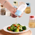 Press-Type Quantitative Salt Shaker – Controlled Salt Seasoning Box for Measured Sprinkling and Easy Portion Control