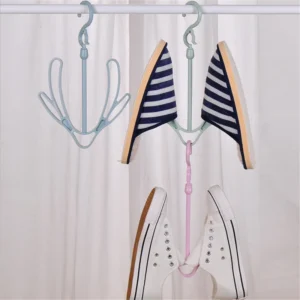 Plain Windproof Shoe Rack – Sun Drying Rack for Balcony, Shoe Hanging Hanger Hook
