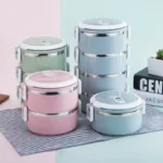 Stainless Steel Triple Lunch Box