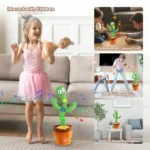 Dancing Cactus Talking Toy – Interactive Plush, Singing & Recording USB Gift for Kids at genuineproduct247.com