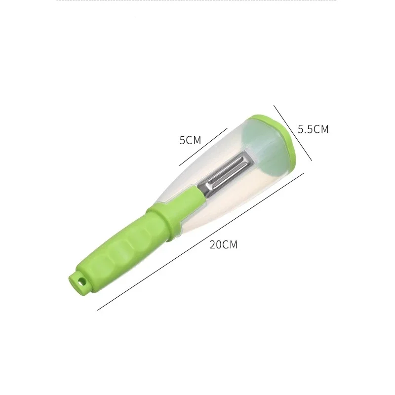 Peeler with Container Stainless Steel Blade
