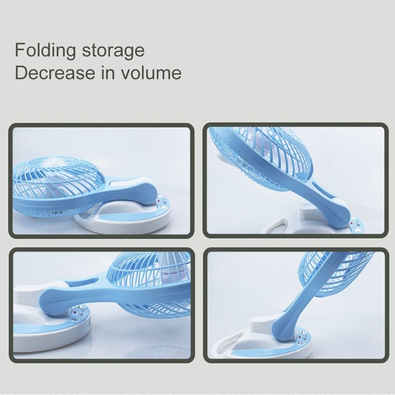 Rechargeable Fan with LED Light