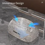 Transparent Oval Shape Tissue Box