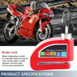 Bike Disc Brake Alarm Lock