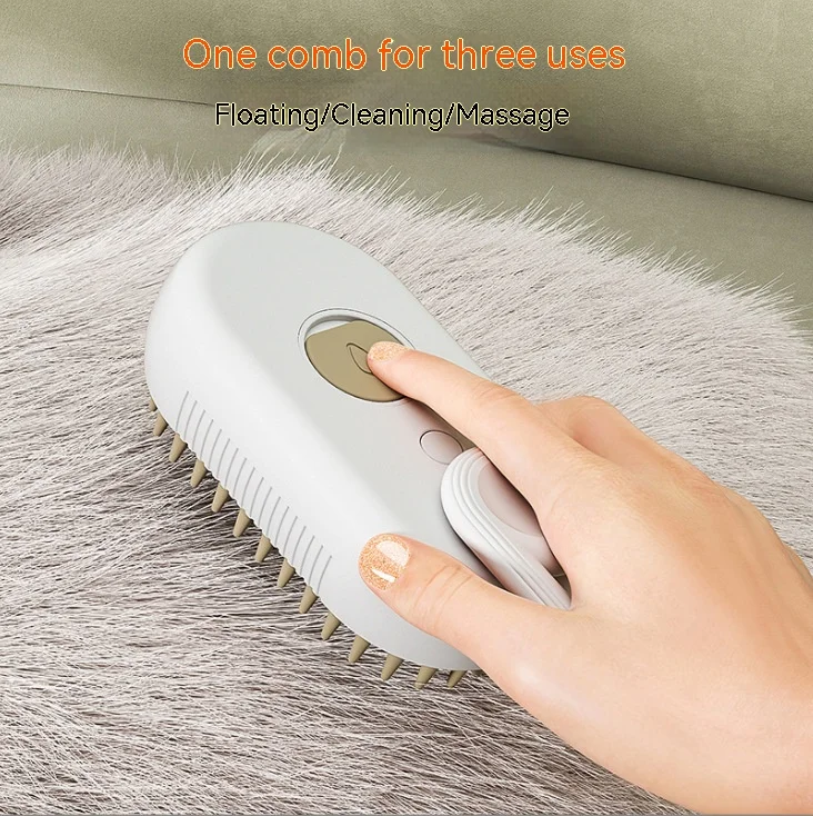 Electric Pet Brush With Spray
