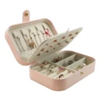 Portable Round Jewelry Storage Box