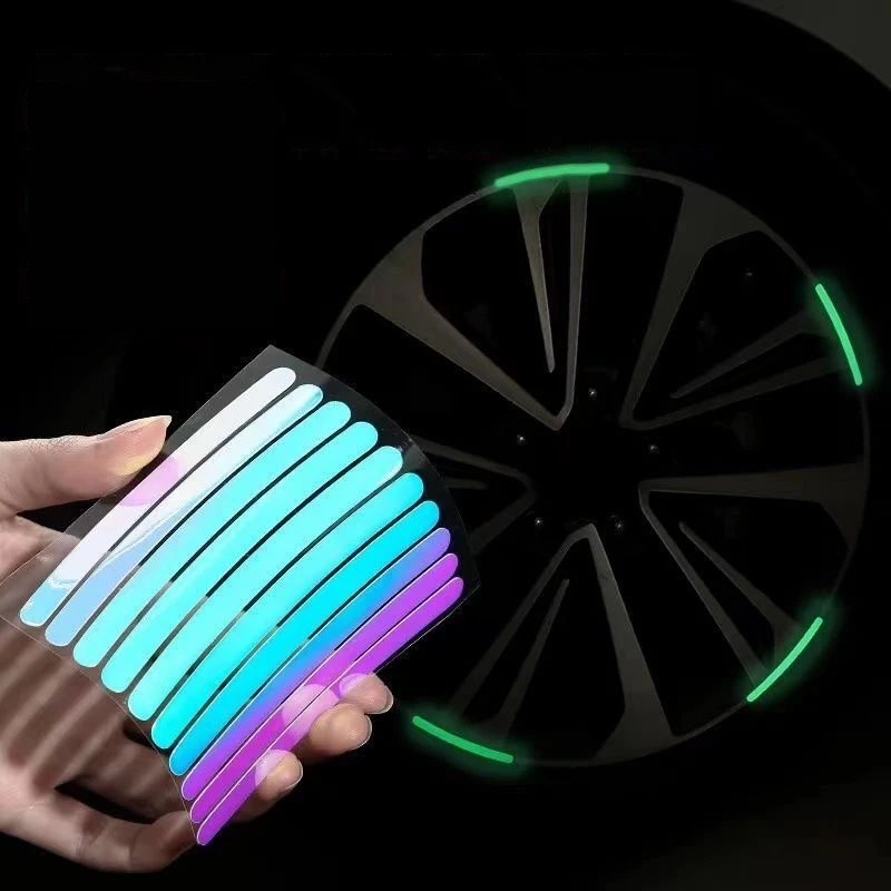Reflective Strip on the Car Wheel