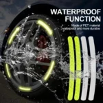 Reflective Strip on the Car Wheel
