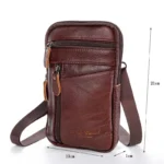 Waterproof Leather Belt Pouch