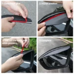 2Pcs Universal Mirror Rain Guard