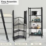 5 Tier Foldable Metal Rack