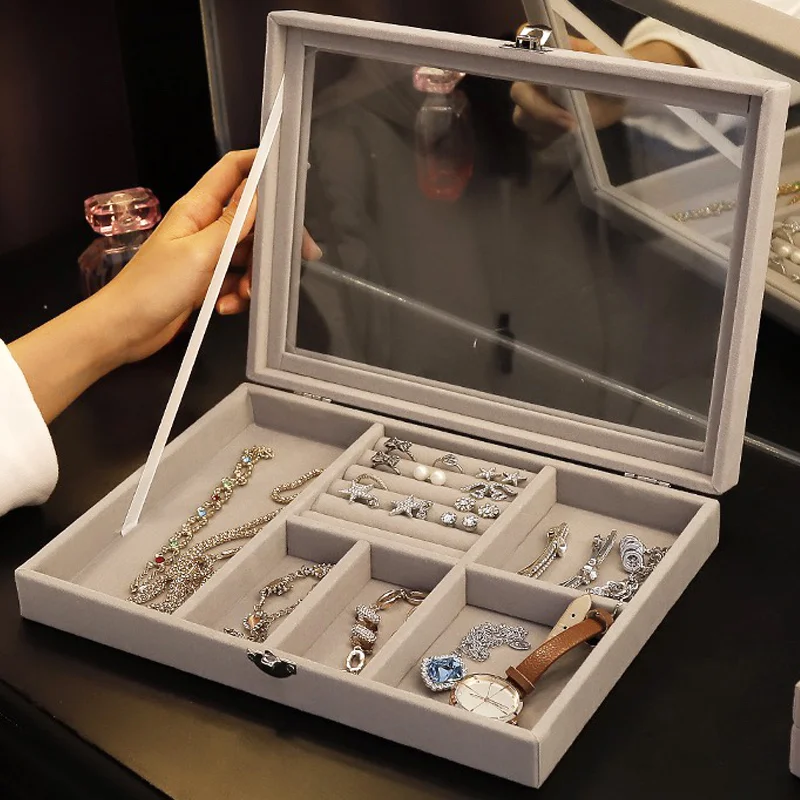 Velvet Jewelry Organizer Display