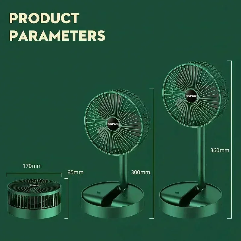 Rechargeable Desktop Fan