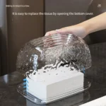 Transparent Oval Shape Tissue Box