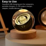 Mermaid Crystal Ball Night Lamp