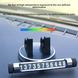 Car Phone Holder with Number Plate