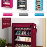 5 Layer Shoe Rack with Cover
