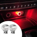 2 PCS USB Car Atmosphere Light