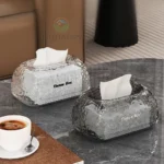 Transparent Oval Shape Tissue Box