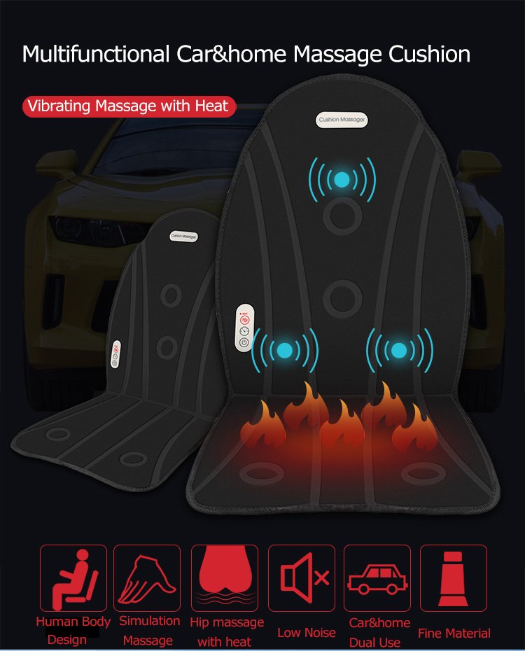 2 In 1 Seat Back Cushion Massager