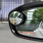 2pcs Blind Mirror With Rain Guard
