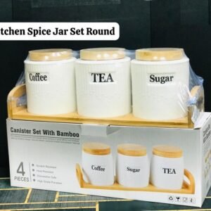 Spice Jar Set With Bamboo Tray