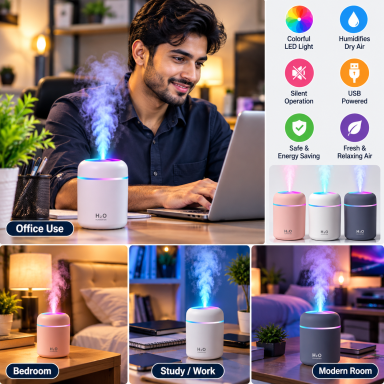USB Colourful Air Humidifier H20